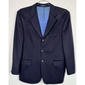 Arnold Brant Men's Loro Piana 100% Cashmere Blazer Sport Coat Size 42R Navy Work